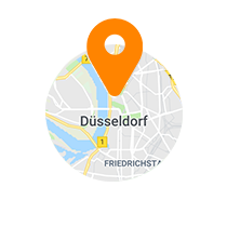 Ausschnitt der Map von Düsseldorf