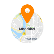 Ausschnitt der Map von Düsseldorf