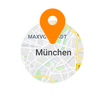 Ausschnitt der Map von München